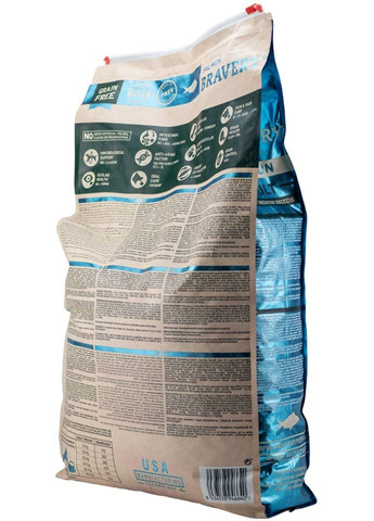 Сухой корм Salmon Large/Medium Adult для взрослых собак средних и больших пород с лососем 12 кг (8436538946640) Bravery (316226773)