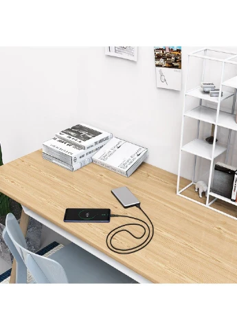 Кабель BX30 USB to Type-C, 3A, 1m, silicone, TPE connectors, Black Borofone (398786992)