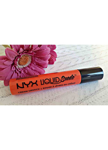 Рідка помада для губ Liquid Suede Cream Lipstick (4 мл) FOILED AGAIN - BRIGHT PEACHY ORANGE (LSCL14) Nyx (278773497)