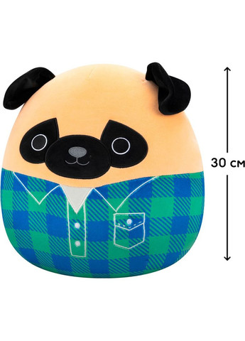 Мягкая игрушка Мопс Принц, 30 см () Squishmallows SQCR06622 (332944151)