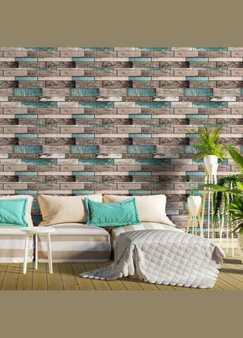 Декоративна 3D панель самоклейка 700х700х6мм Синє дерево (088) SW-00000275 Sticker Wall (327088753)