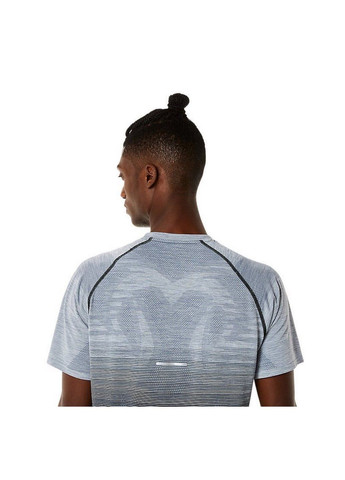 Чорна чоловіча спортивна футболка seamless short sleeve top 2011c398-002 Asics