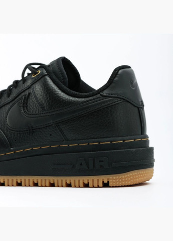 Чорні кросівки чоловічі air force 1 luxe black db4109-001 Nike