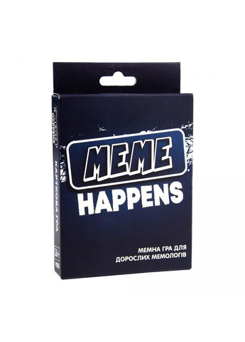 Настільна карткова гра "Meme Happens", укр Strateg (294726618)