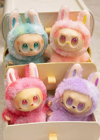 Комплект набір м'яких плюшевих іграшок фігурок брелоків Лабубу з можливістю вибору кольору 6 штук 16 см (480997-Prob) Unbranded (350633535)