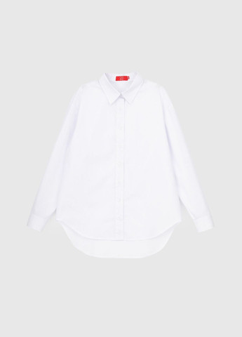 Сорочка однотонна жіноча CTM WTC02313 Білий з фіолетовим shop (2000989924456) LAWA (364723964)