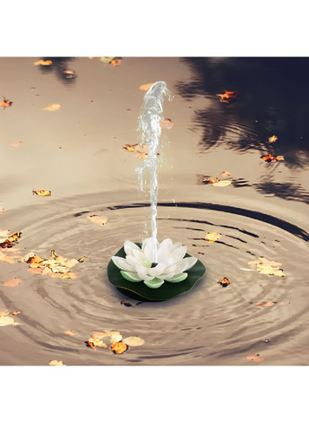 Садовый фонтан для пруда на солнечной батарее с насадками 4 штуки устойчивостью к погодным условиям (480277-Prob) Лилия белая Unbranded (332880890)