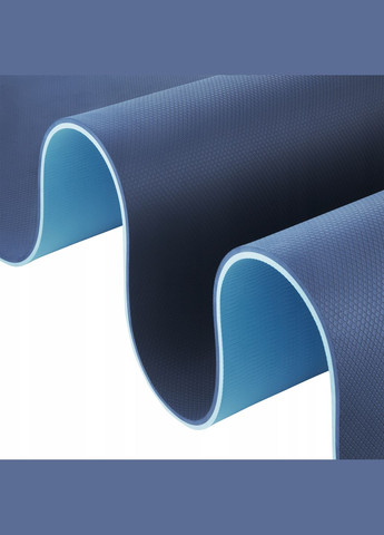 Коврик (мат) спортивный TPE 180 x 60 x 1 см для йоги и фитнеса Blue/Sky Blue (P-5907739317094) 4FIZJO (303723215)