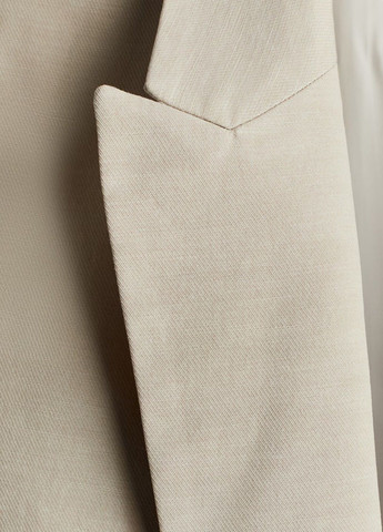 Светло-бежевый женский жакет H&M однотонный - демисезонный