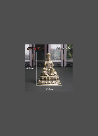 Античная ретро медная бронзовая латунная статуэтка фигурка Будды Самантабхадра No Brand (292260502)