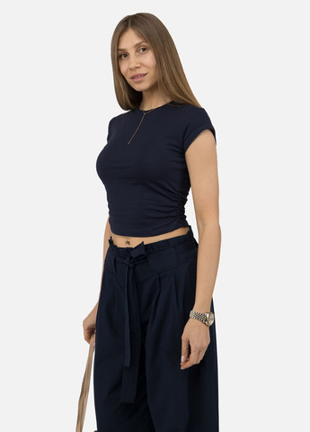 Жіноча футболка з коротким рукавом колір синій ЦБ-00251029 Snow - (295554254)