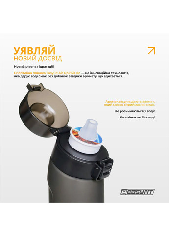Спортивна пляшка для води зі смаками Air Up (7 ароматизованих капсул у комплекті), 650 мл (A-034808) EasyFit (365813440)