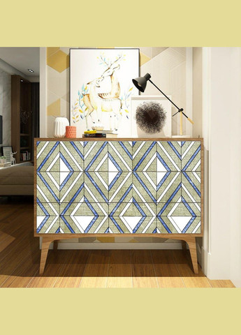 Самоклеюча плівка 0,45х10м х 0,07мм Волошкові ромби SW-00001256 Sticker Wall (329894891)