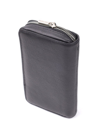 Практичний жіночий гаманець на одне відділення із зернистої натуральної шкіри 20863_1 (3622 nero) Чорний Tony Perotti (362027767)