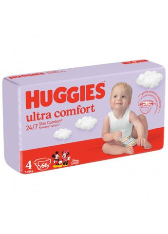 Підгузки Huggies ultra comfort 4 ( 7-18 кг) mega для хлопчиків 66 ш (268143205)