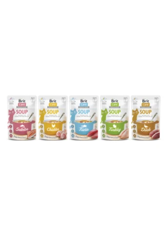 Корм вологий Soup Turkey д/котів суп з індичкою 75 г Brit Care (387149907)