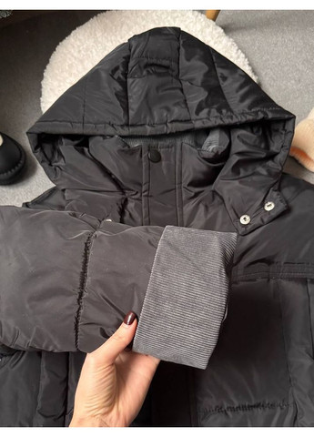 Комбінована демісезонна курточка для хлопчика демісезонна колір чорний 10972 No Brand