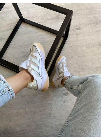 Бежеві Осінні кросівки чоловічі adidas niteball white gum адідас найтбол No Brand