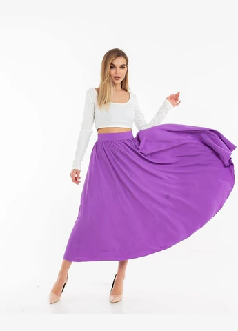 Жіноча легка спідниця міді Fashion (325695845)