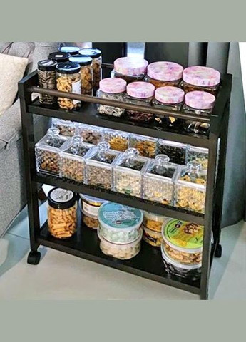 Сервировочный столик из дерева Рольд венге (ЭТК-003112) No Brand (327848467)