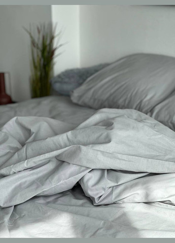 Двуспальный комплект Постельного белья 100% Хлопок Light Grey 180х220 BL2-3 Vital-Textile (295638262)