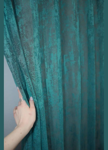 Тюль мармурова жакардова в зал Гардіна Шоколад 300x270 см (tul-1400т-5-05) No Brand (306633553)