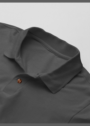 Серая футболка-мужская футболка-поло для мужчин Mishe однотонная