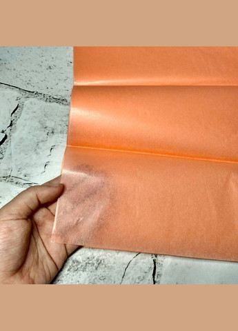 Бумага тишью 65х50 см 10 листов Персиковая No Brand (325701447)