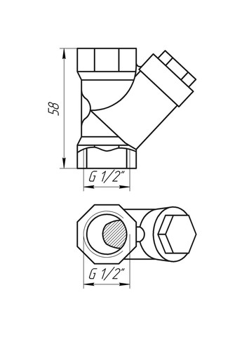 Фільтр грубого очищеня 1/2″ 01830 SPAIN ARCO (300222536)