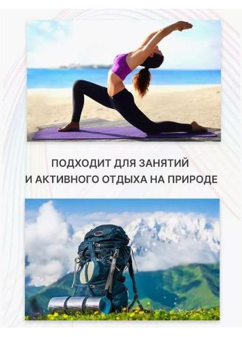 Йогамат, килимок для фітнесу, GreenCamp, 6мм, PVC, салатовий (GC611736G) Green Camp (361439181)