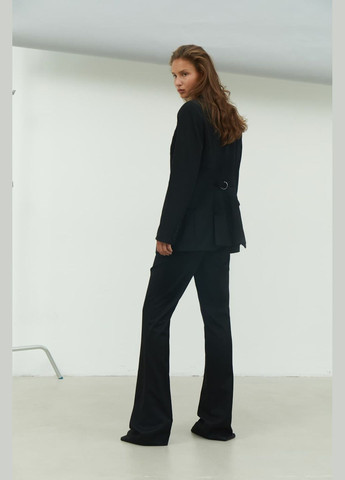 Черный женский пиджак приталенный 424-1 Papaya - всесезон
