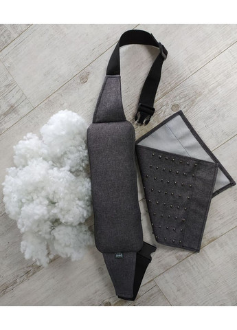 Ергономічні подушки масажери EKKOSEAT під поперек. Масажні накидки знімні. Сірий. OF-2H-202 Ekko Seat (353718992)