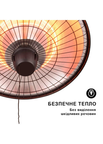 Підвісний інфрачервоний електричний обігрівач Camden Heat, manual, 2,5 кВт Blumfeldt (340689492)