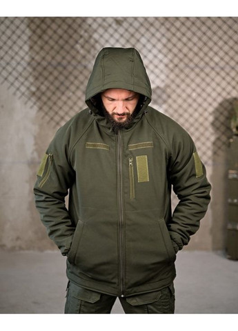 Тактична чоловіча зимня куртка олива No Brand (362571385)