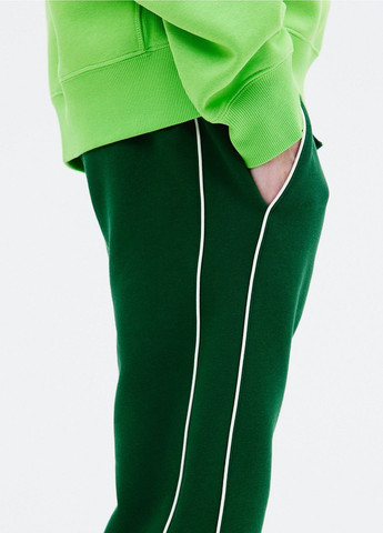 Зеленые спортивные демисезонные брюки H&M