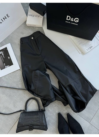 Женские брюки-клеш из искусственной кожи Україна (354693345)