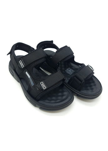 Чоловічі сандалі чорні текстиль YA-14-3 26,5 см (р) Yalasou (259326272)