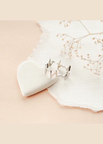 Комплект серебряный Пульс минималистичное кольцо и браслет на руку тонкий No Brand (354710510)