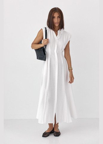 Молочное откровенный платье-поло с клиньями - голубой цвет Lurex