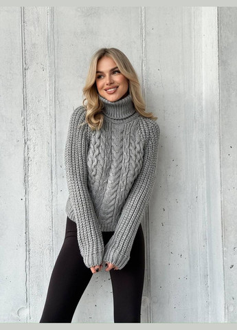 Серый свитер No Brand