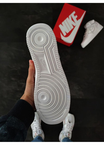 КРОСІВКИ ЖІНОЧІ NIKE AIR FORCE HIGH WHITE BLACK НАЙК АІР ФОРС 1 ПРЕМІУМ No Brand чорні демісезони (367175659)