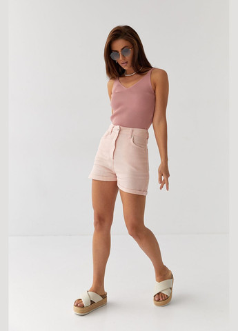 Джинсові шорти з високою посадкою Liton (296909054)