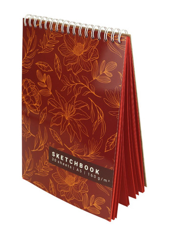 Блокнот "Colour vibes sketchbook" Scarlet, А5 4PROFI (319862082)