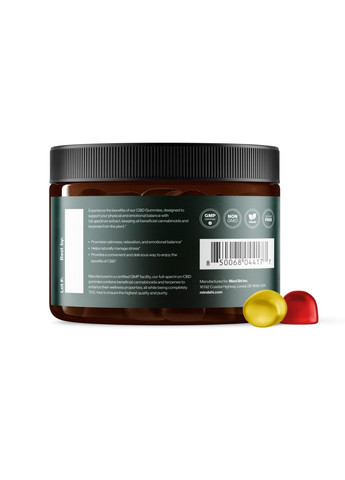 Добавка CBD Gummies Full Spectrum 750 mg Cherry & Banana - 30 gummies Mind Shi (364201158)