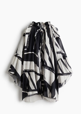 Чорно-білий сукня H&M з геометричним візерунком