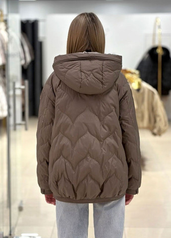 Бронзова демісезонна жіноча куртка cream white CHANEVIA