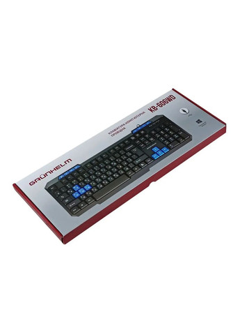 Клавіатура комп'ютерна провідна KB-606WD 1.5 м чорна Grunhelm (366422691)