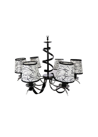 Люстра подвесная на 6 лампочек 25349 Черный 50-90х65х65 см. Sunnysky (364492848)