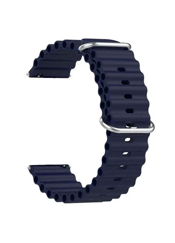 Ремешок силиконовый Ocean для часов Amazfit Bip 5 / Bip 6 - Dark Blue Primolux (365270851)