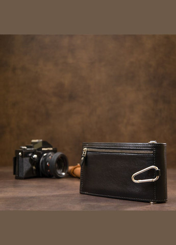 Чоловіча шкіряна сумка-гаманець 11440 Чорний Grande Pelle (298569050)